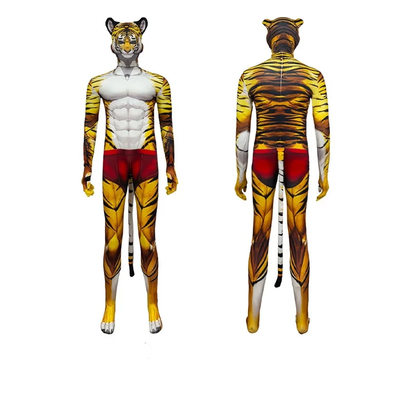 Ganzkörperanzug mit Tigeraufdruck — Animal Prints