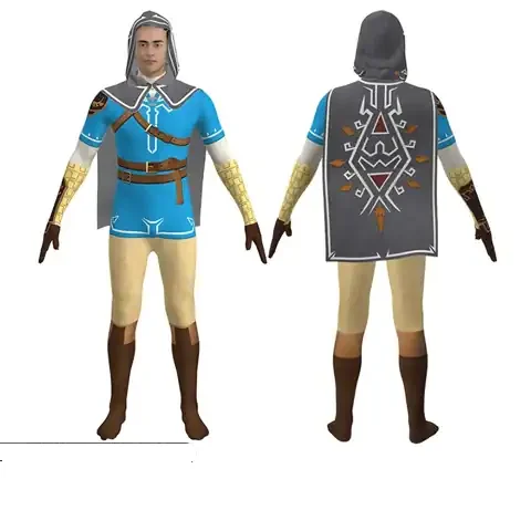 Bedruckter Zelda-Kostümanzug — The Legend of Zelda