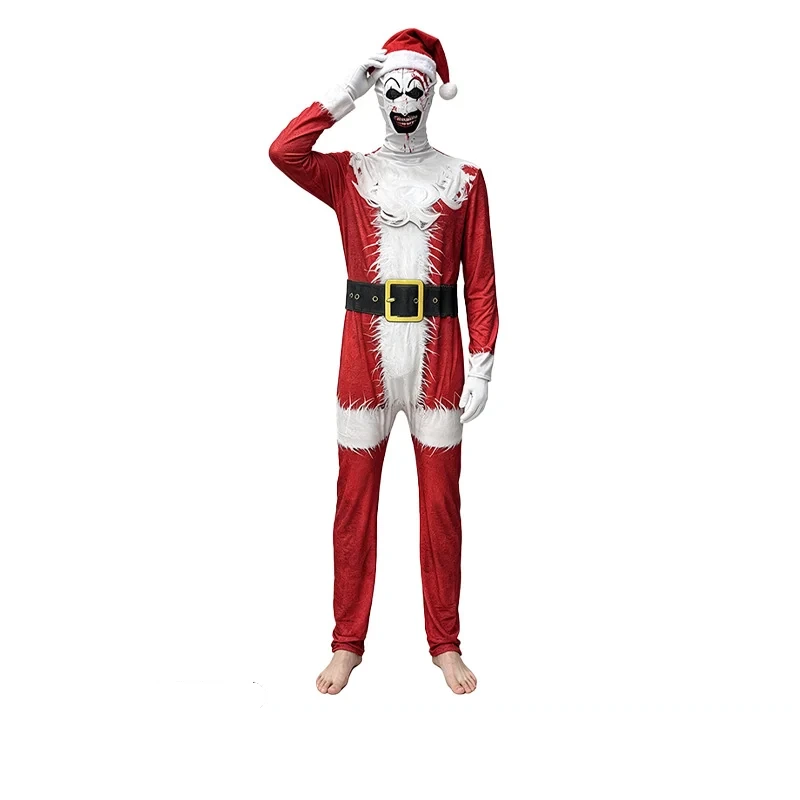 Bedrucktes Santa-Clownkostüm — Terrifier