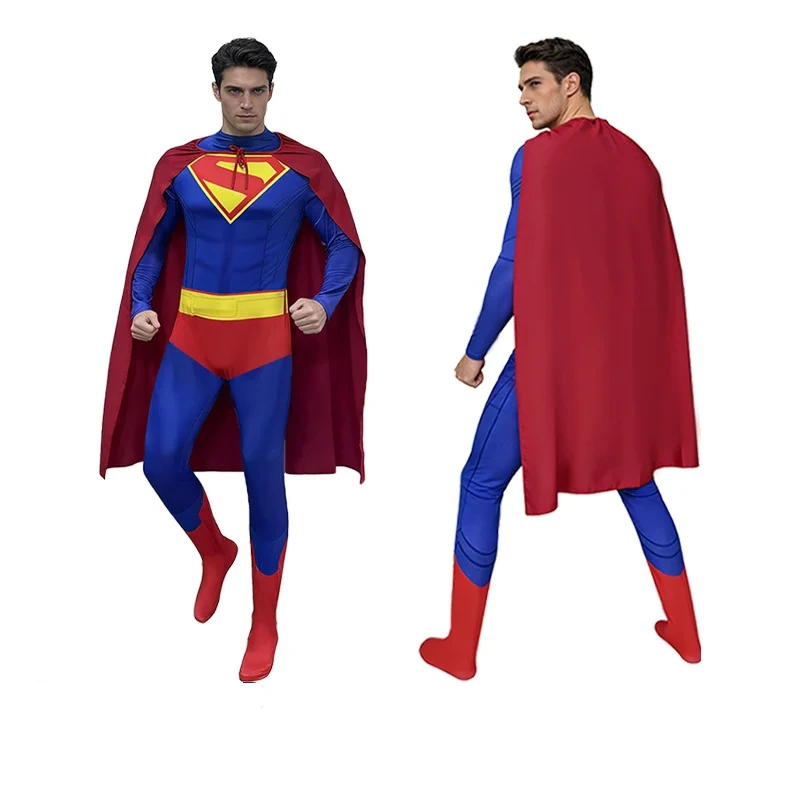 Superman-Kostümanzug und Umhang