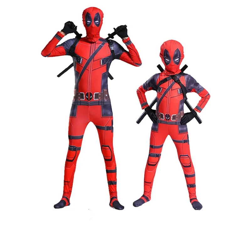Bedruckter Deadpool-Ganzkörperanzug