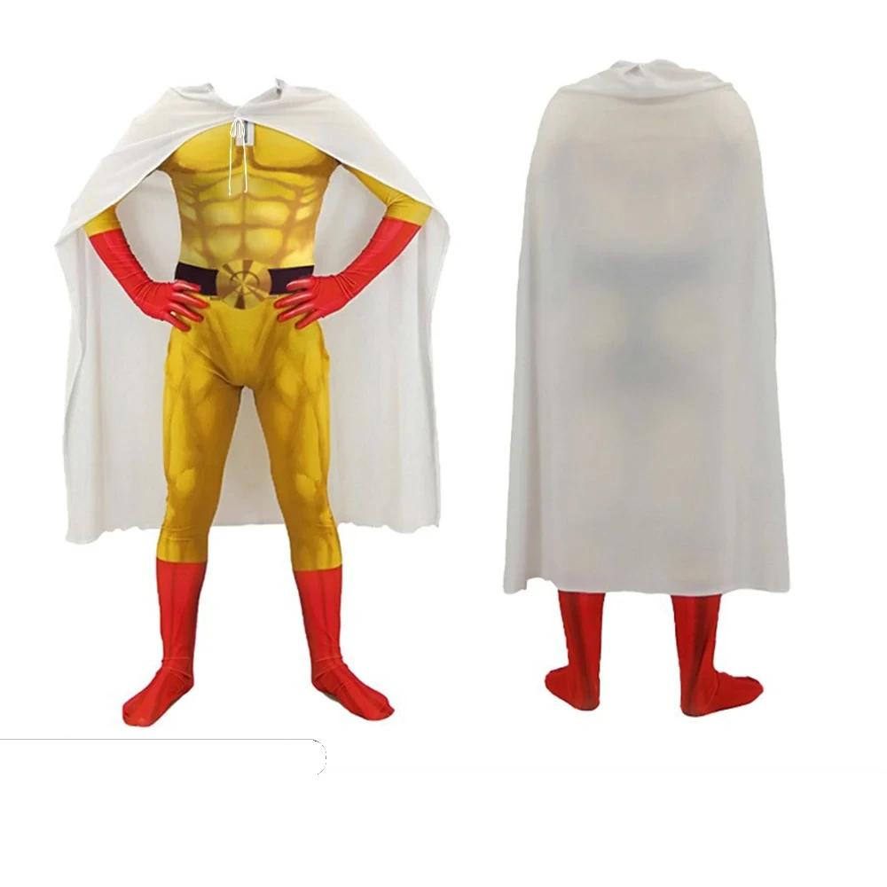 Bedruckter Saitama-Ganzkörperanzug — One Punch Man