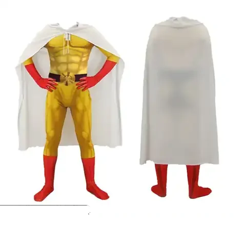 Bedruckter Saitama-Ganzkörperanzug — One Punch Man